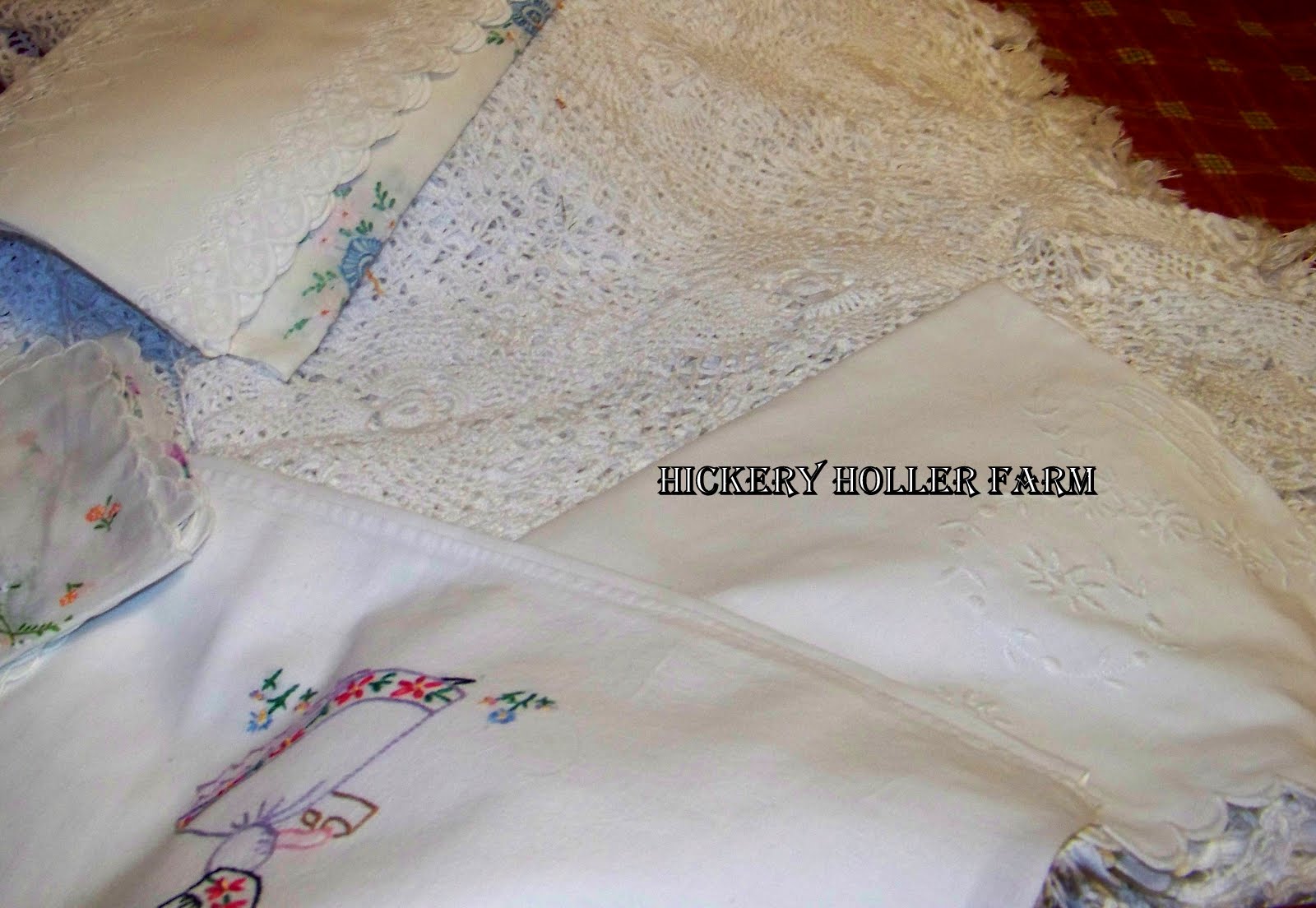 Hickery Holler Farm Making Linens