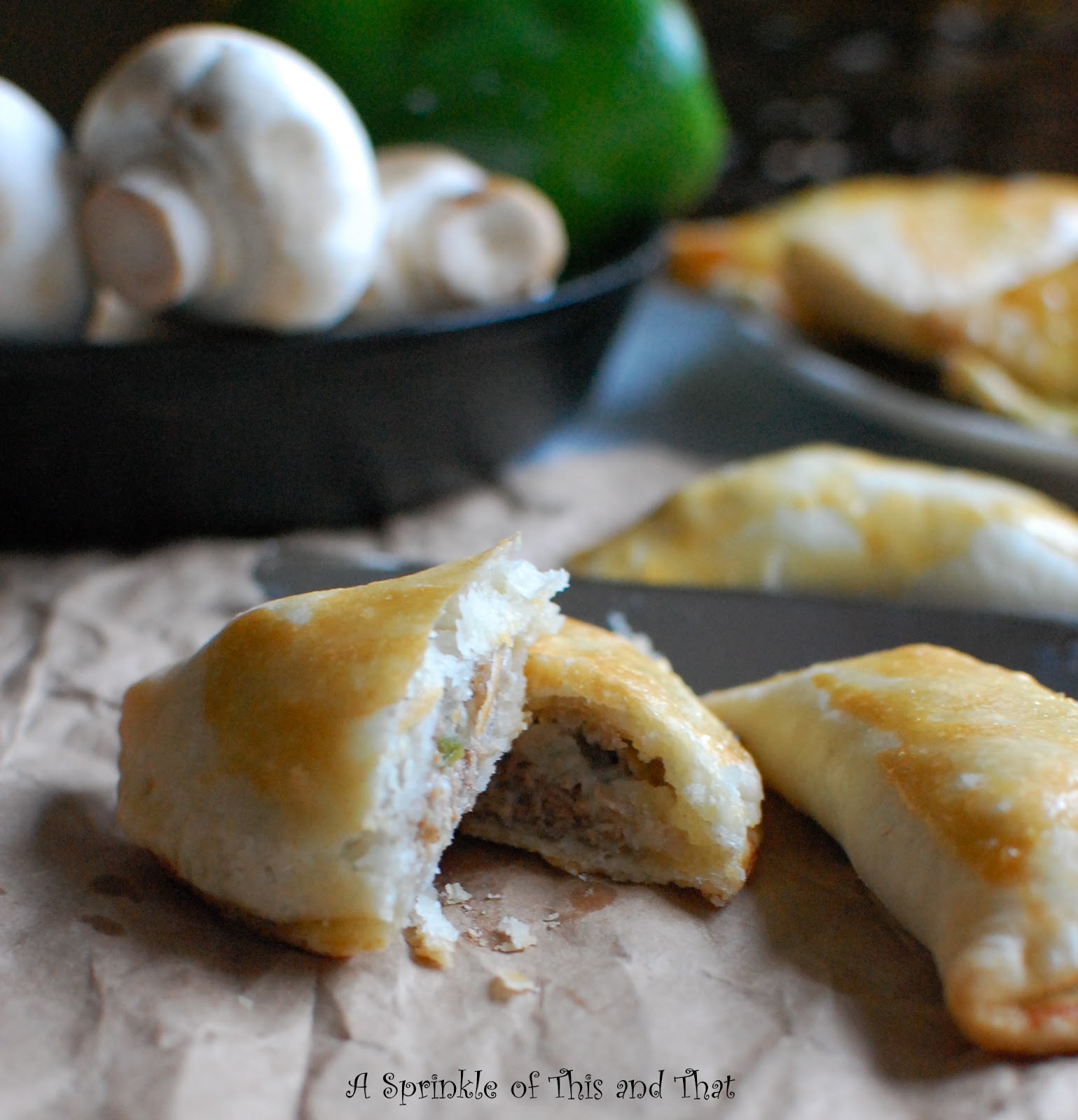 A Sprinkle of This and That Philly Cheesesteak Empanadas