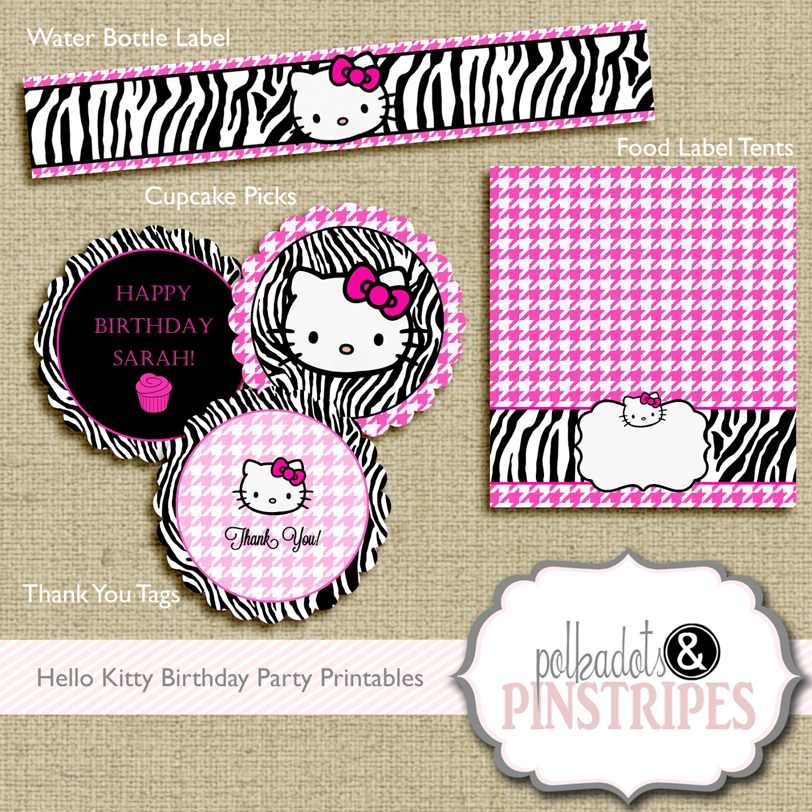 hello kitty party printables