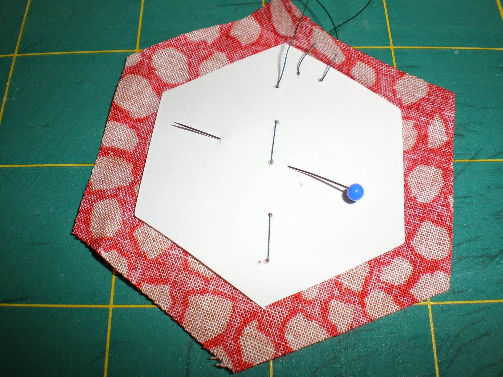 Glorious Applique The Village paper piecing the hexagons tutorial