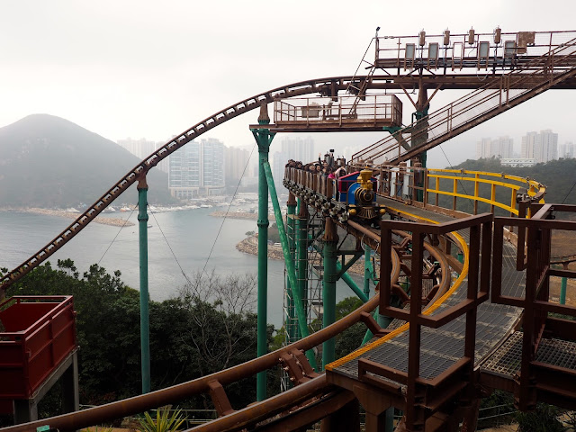 Mine Train rollercoaster ride in Adventure Land, Ocean Park, Hong Kong