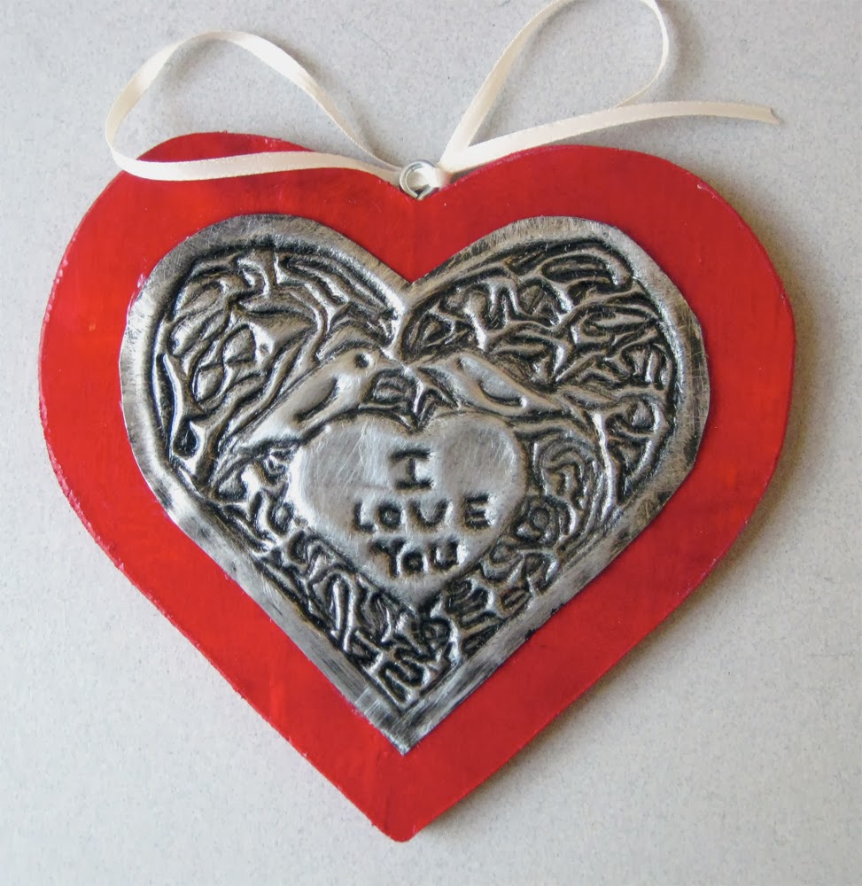 A Valentine Gift Embossed Metal Urban Pastures Art