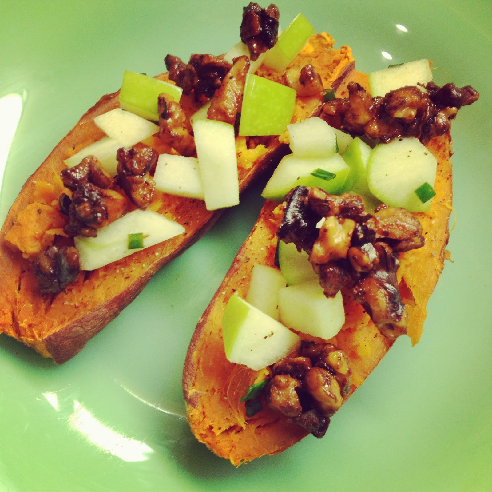 Baked Sweet Potato With Apples