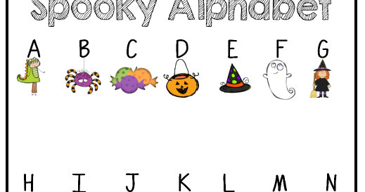 Classroom Freebies: SPOOKY ALPHABET