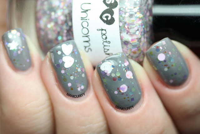 Manicurity | Trelly's M.I.S.C Polish Summer 2013 Collection - Dreaming of Unicorns over Pure Ice Kiss me Here Manicurity | Trelly's M.I.S.C Polish Summer 2013 Collection - Dreaming of Unicorns over Pure Ice Kiss me Here