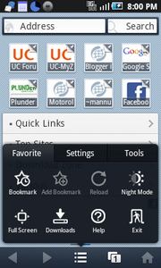 Uc Browser 7.8for Android