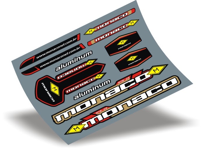 Stickers Design Adesivo bike Monaco Aluminum Adesivo De Parede Em Recife ~ Stickers Design Adesivo bike Monaco Aluminum