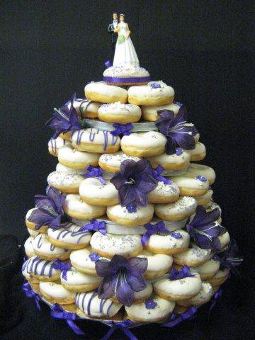 Wedding Central Donuts served instead of cake is a super fun idea for a 
