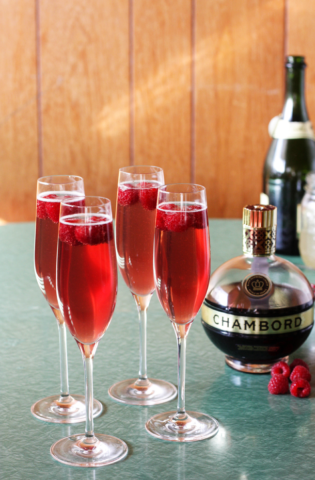 Amanda k. by the Bay Raspberry & Ginger Champagne Cocktail