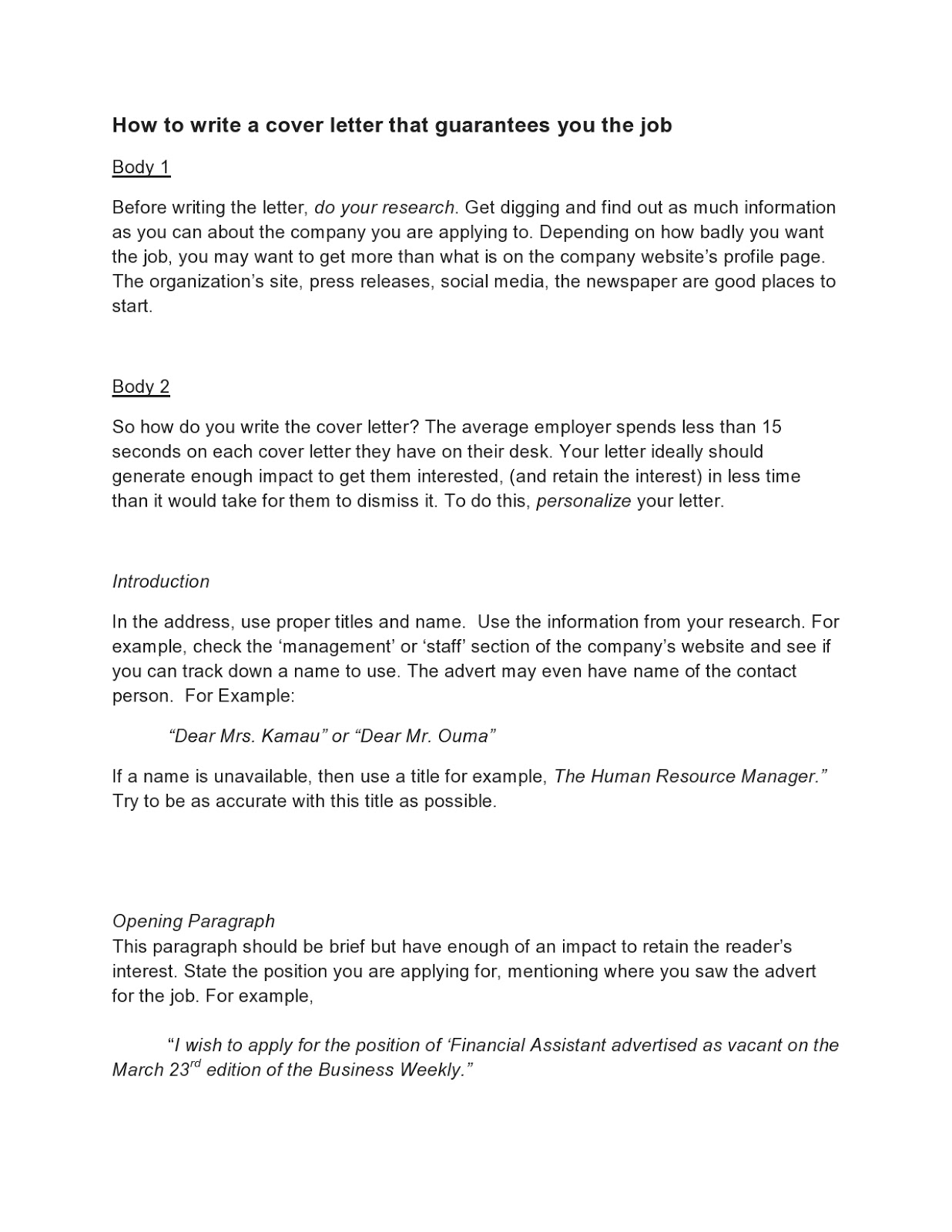 how do you write a cover letter for a resume how do you write a cover letter for a resume
