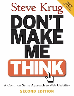 Cover image of Steve Krug's book, Don't make me thingk
