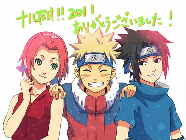 Gambar Naruto Sasuke Sakura Tim 7