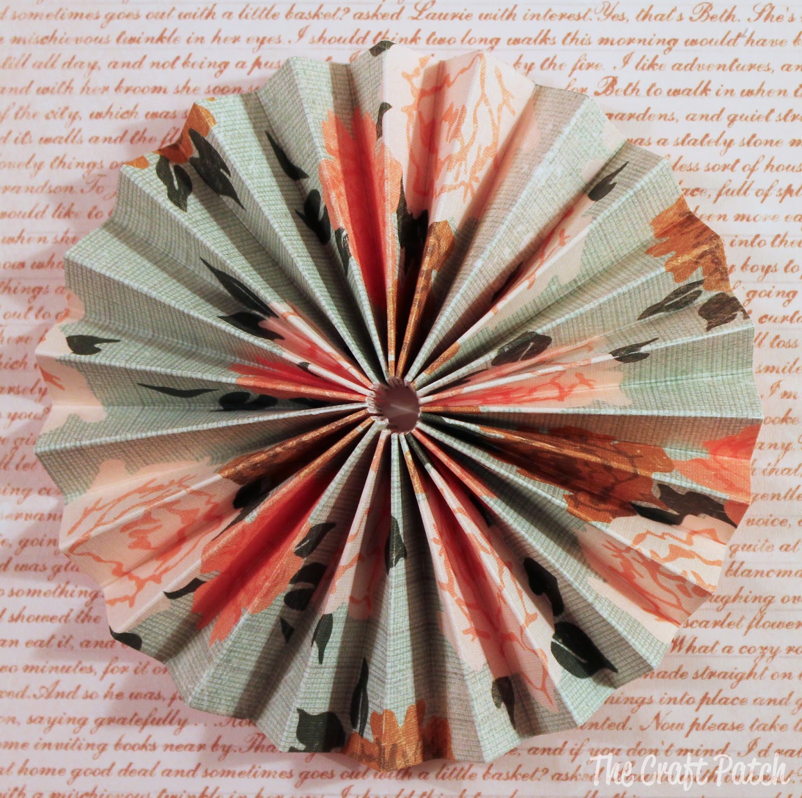 The Craft Patch Accordion Fold Paper Wreath