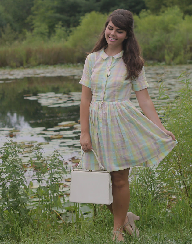 Perfect Plaid Pastel Dress. Passing Whimsies