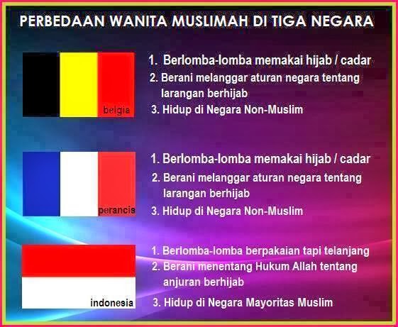 Galeri : Tiga Perbedaan Wanita Muslimah di 3 negara