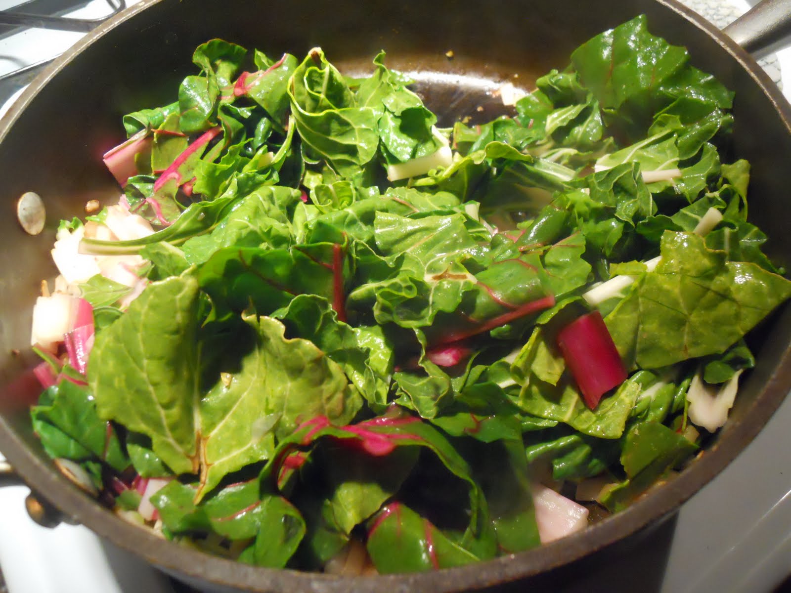 morsels & sauces Red Swiss Chard with Ginger