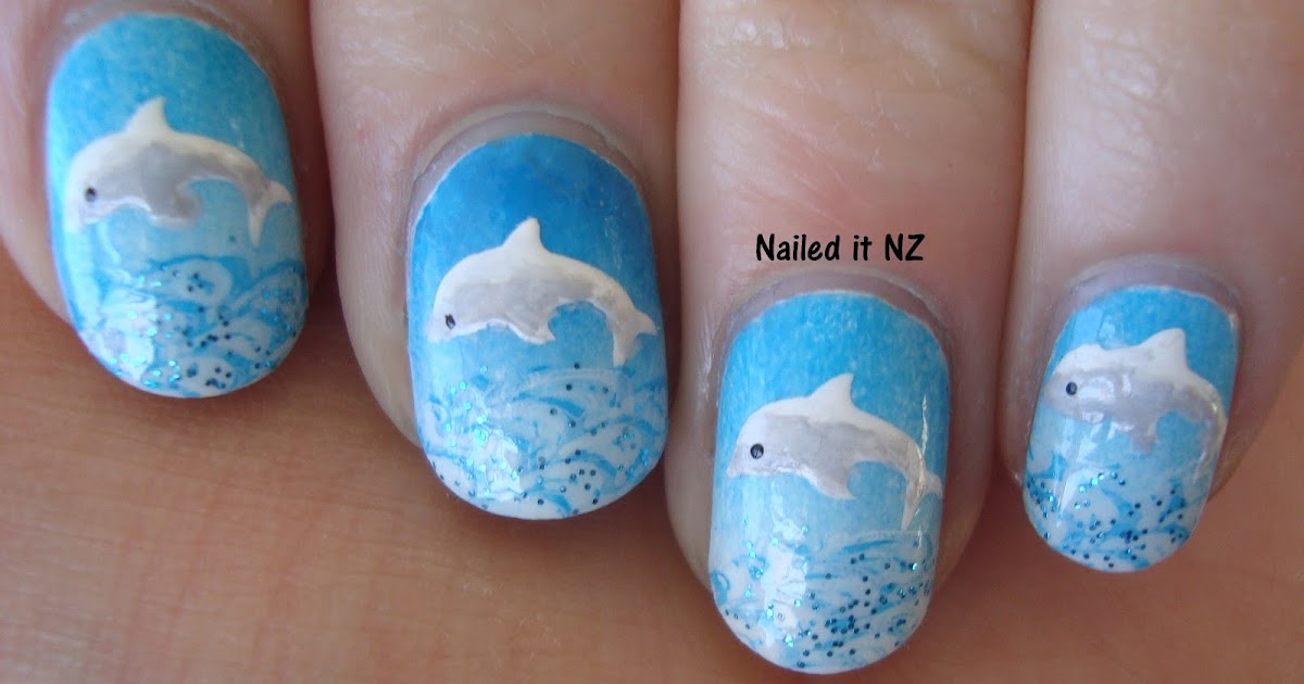 1. Dolphin Nail Art Designs - wide 2