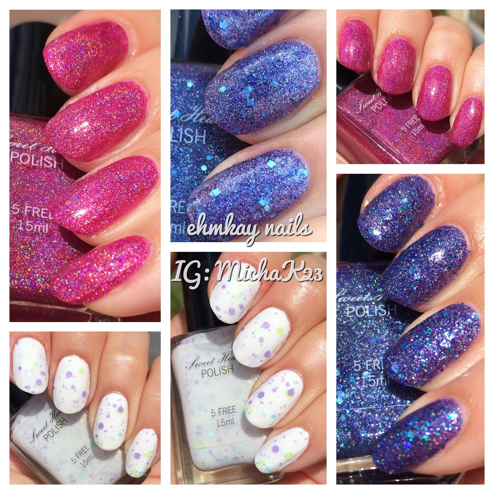 ehmkay nails Sweet Heart Polish Jubilee, Second Star to the Right