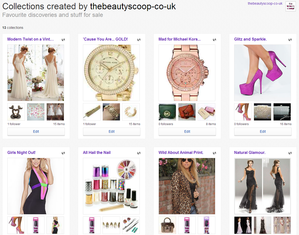 The Beauty Scoop! eBay Introduces New Collections Tool See My