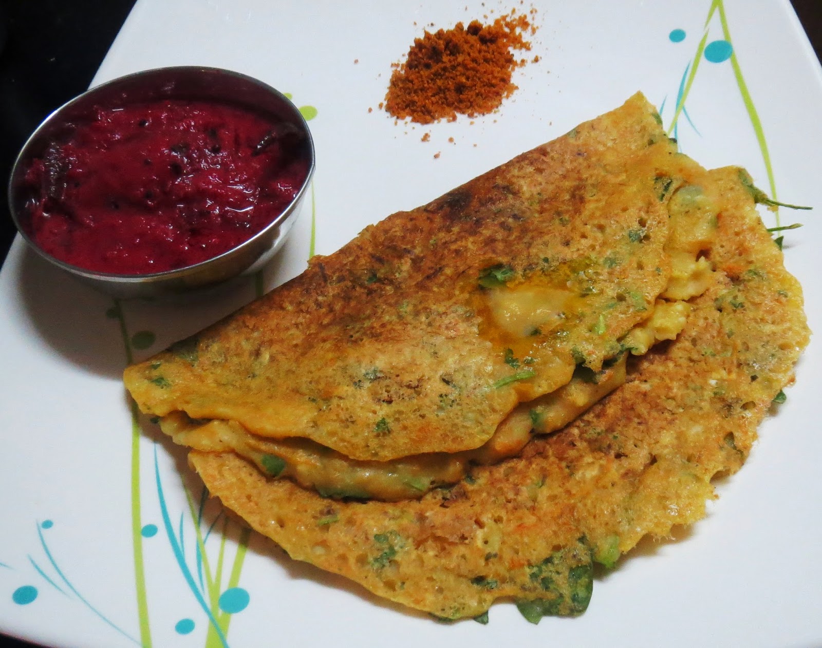 ಅಡಿಗೆ Adige Moong Dal Millet Flour Dosa (Jowar Flour)