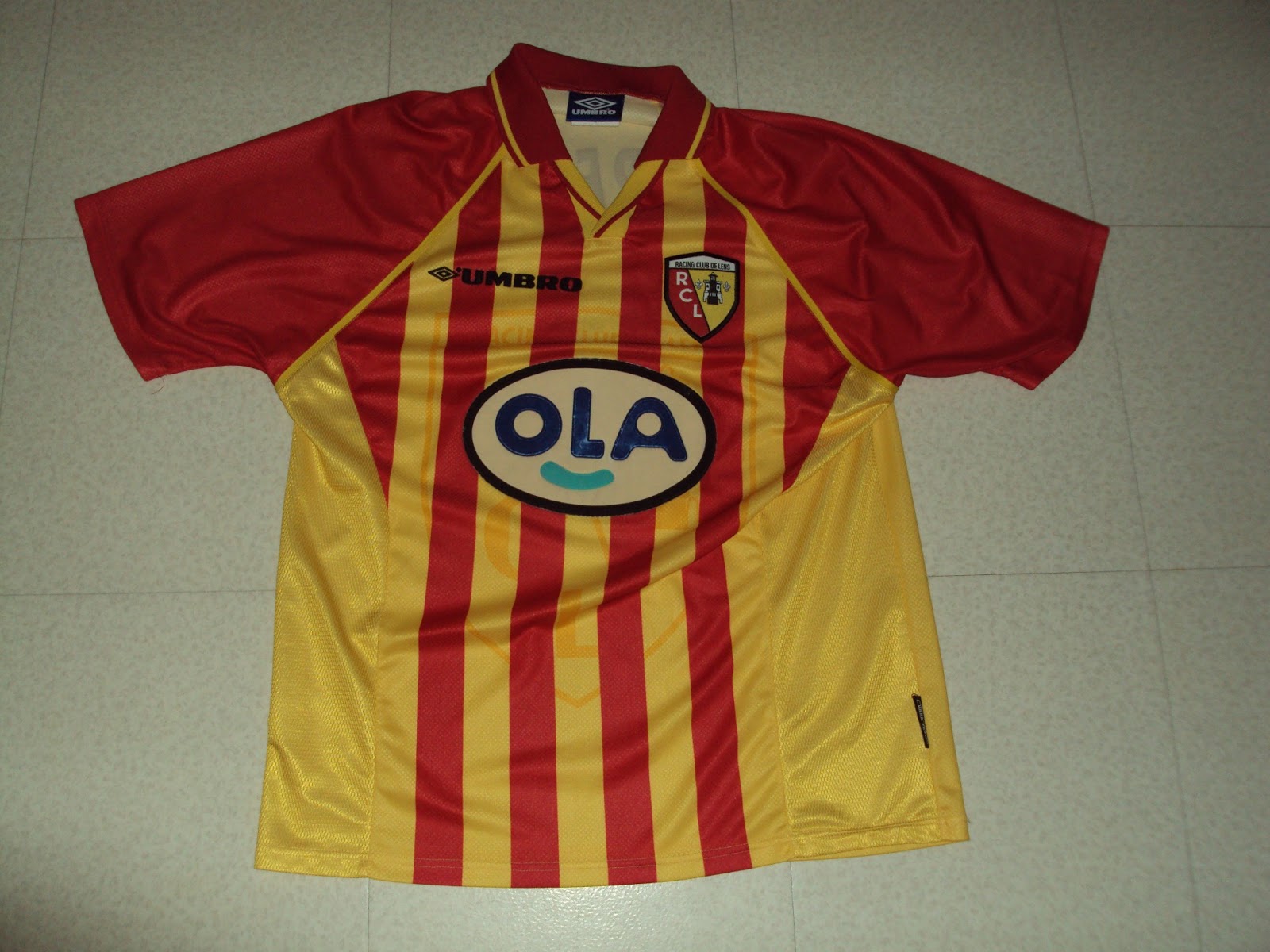Le vestiaire RC Lens Maillot Home 1998/1999