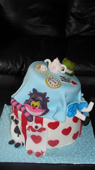 Alice in Wonderland Birthday cake for Brittney!