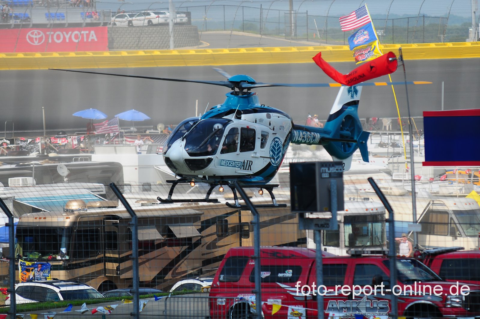 North Carolina Medcenter air helicopter landing
