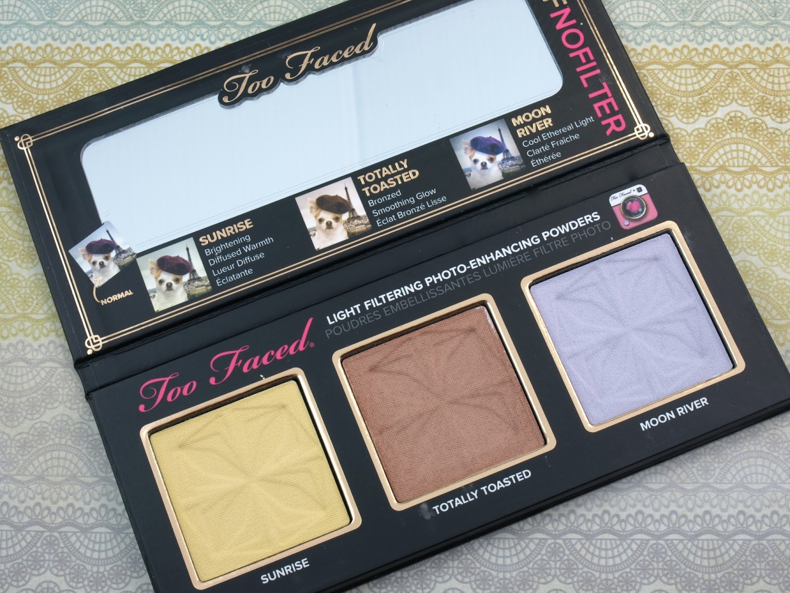 Too Faced #TFNofilter Selfie Powders Light Filtering Photo-Enhancing Powders: Review and Swatches