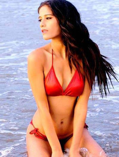 Model Poonam Pandey who has vowed to strip naked if India wins the World