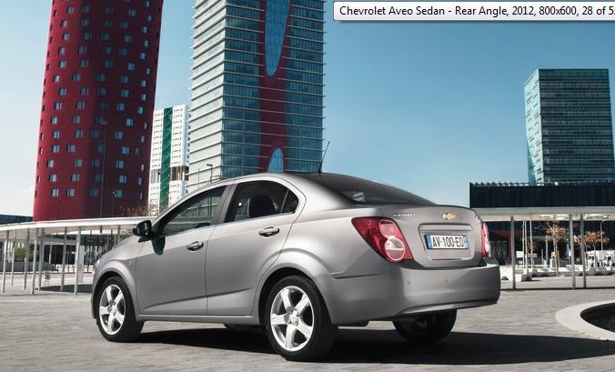 Chevrolet Aveo Sedan 2012 Chevrolet Aveo Sedan 2012