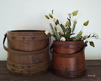antique wooden buckets rural events.blogspot.com