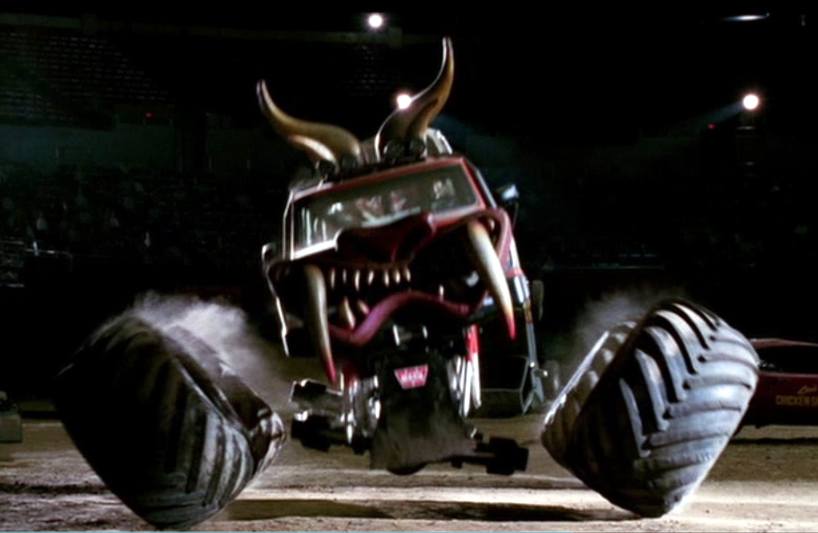 Just A Car Guy only Herbie can land on, and destroy, a monster truck