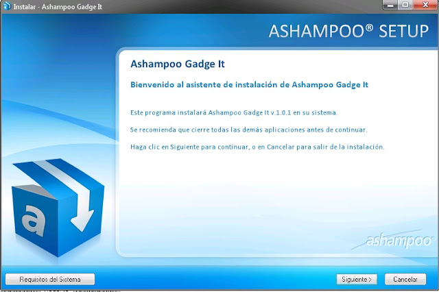 Ashampoo Gadge It 1.0.1 Programa para Personalizar Tu Escritorio Español 2012