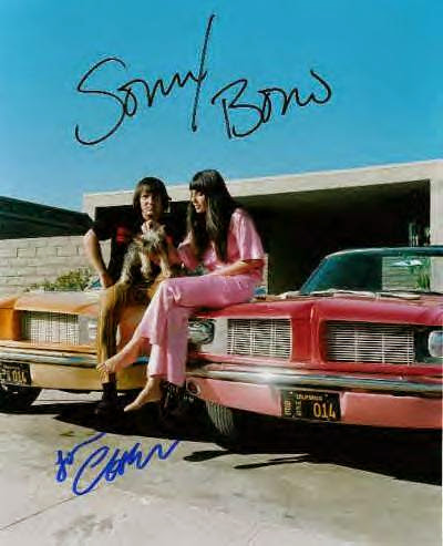 Sonny and Cher with their Mustangs ~