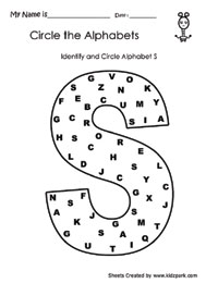 Kids Worksheets: Alphabet Recognition Worksheets for Preschool and Pre