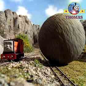 Thomas and his friends Rusty the tank engine from Boulder Mountain railway wooden train model toy