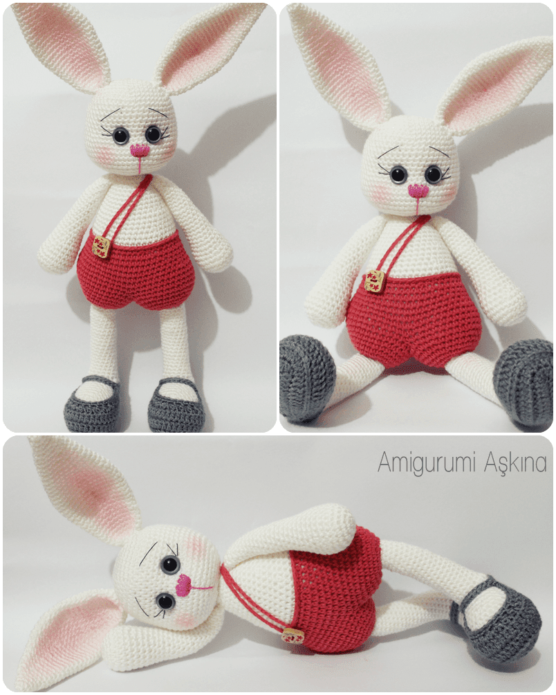 Yeniden Amigurumi Tav?an Pamuk-Amigurumi Rabbit - Knitting ...