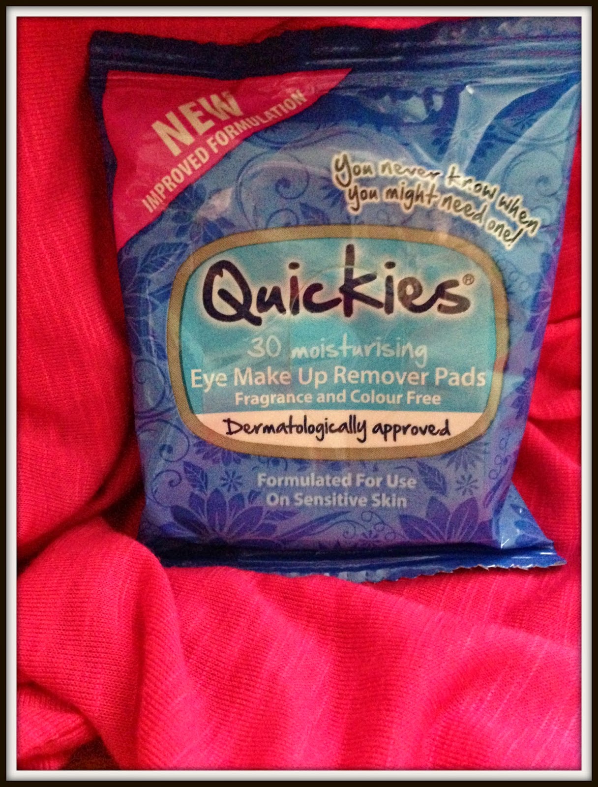 Quickies Eye Makeup Remover Pads Review Glitz and Glamour Makeup