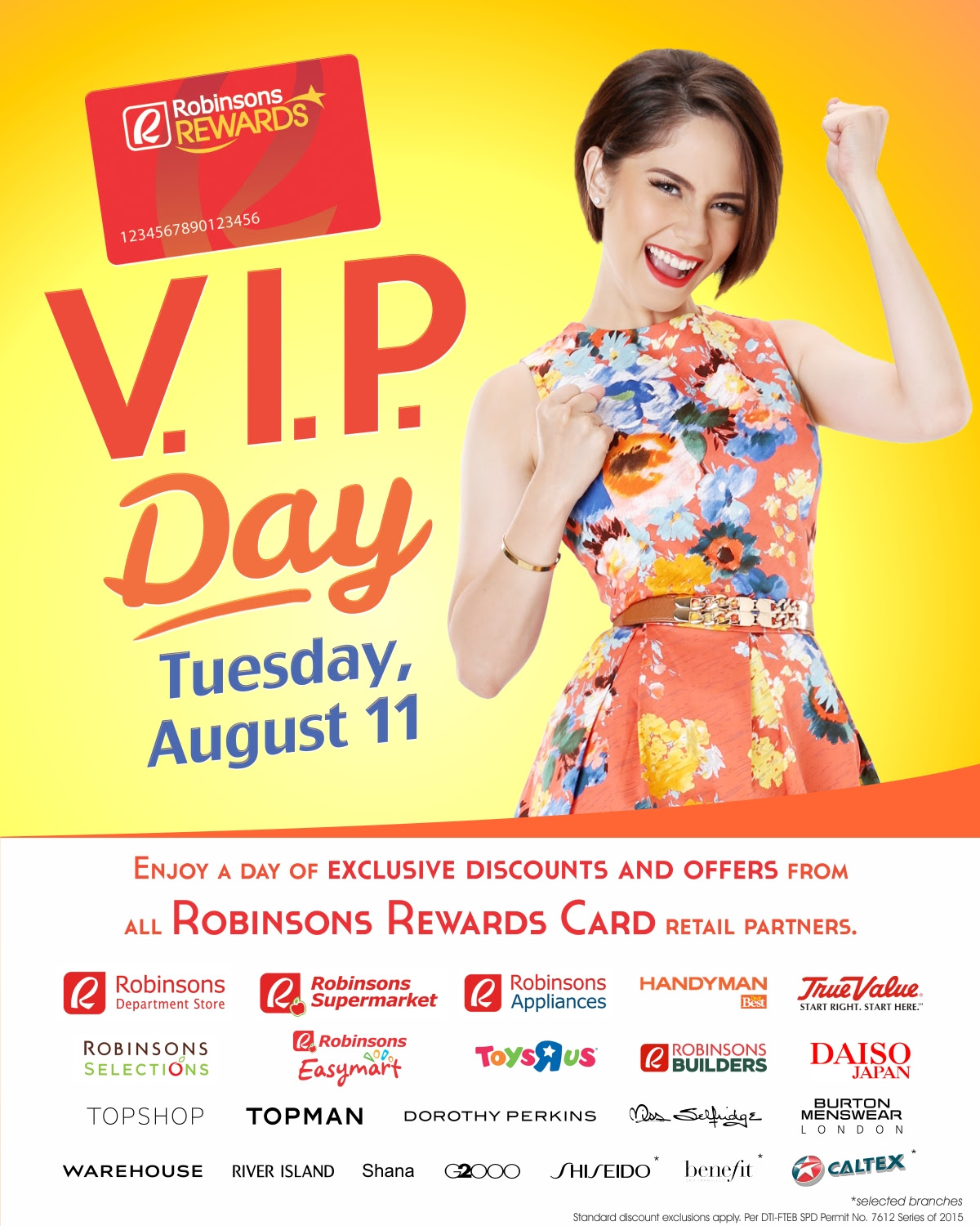 IT'S ROBINSONS REWARDS VIP DAY ON AUGUST 11!