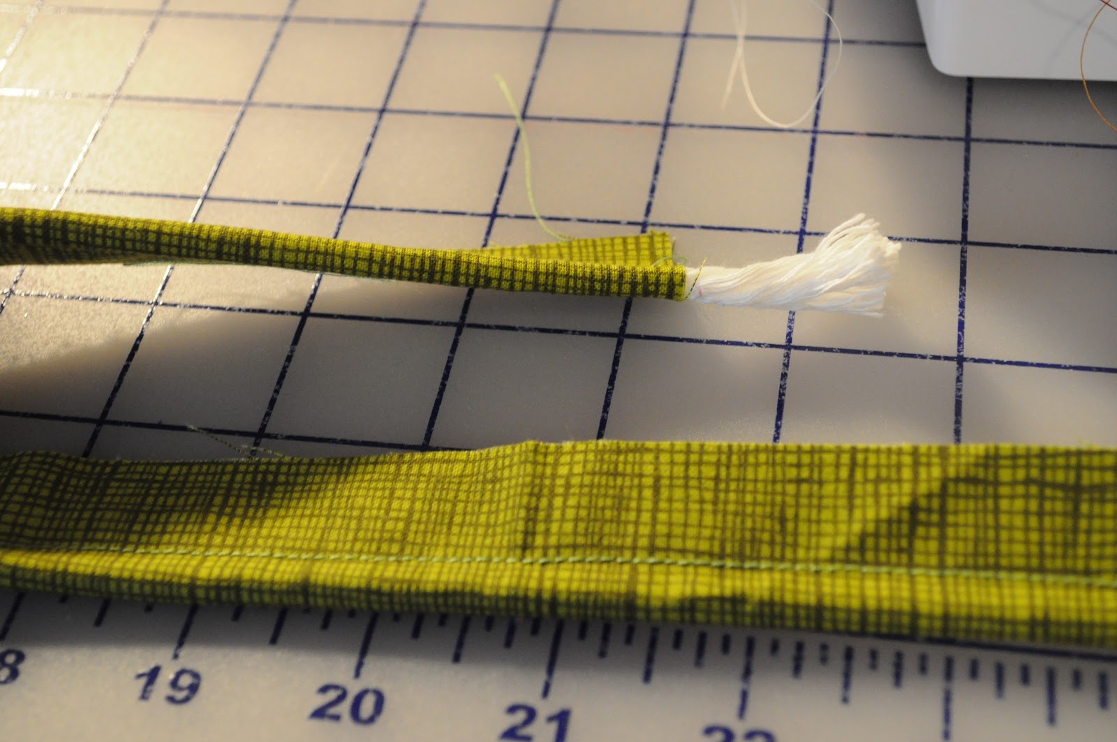 The Little Fabric Blog St. Patrick's Day Pillow & Cording Tutorial