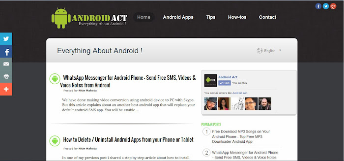 android act download free responsive blogger template blogger