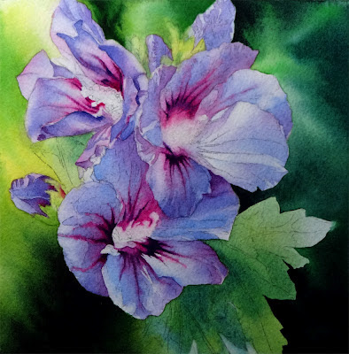 Carved Soap Flower & Mulberry Paper Gift Box - Purple Hibiscus