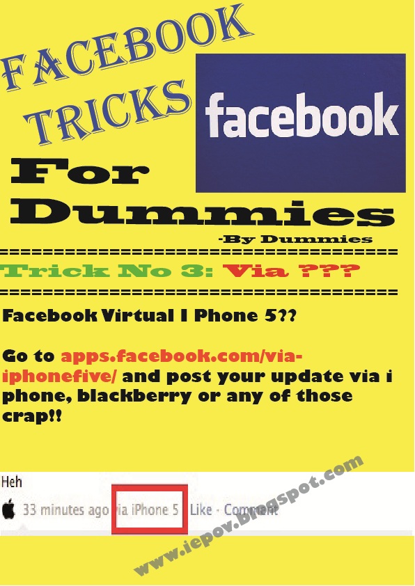 3 Facebook Trick For Dummy By Dummy Beritanism