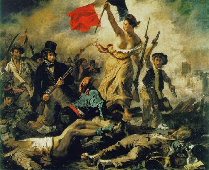 A Liberdade Guiando o Povo - Eugène Delacroix Museu do Louvre - Paris