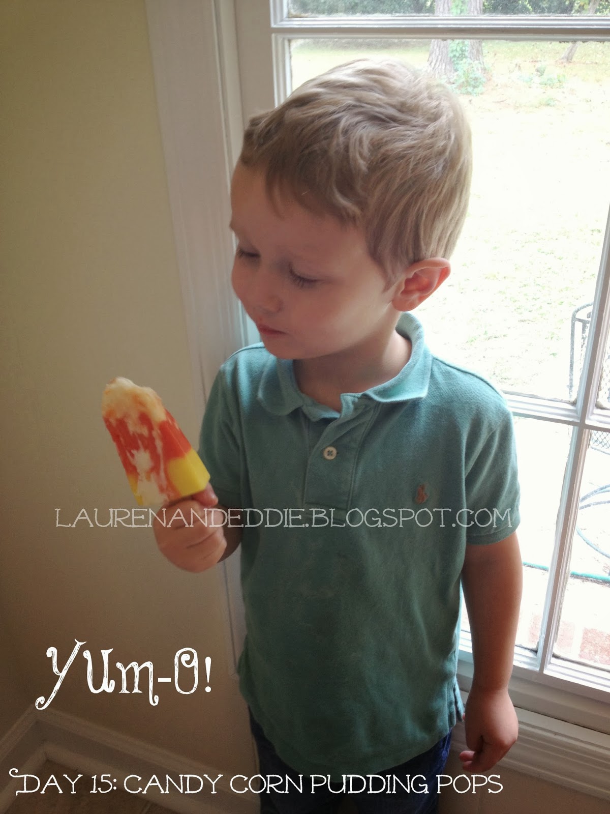 A Page Is Turned 31 Days of Halloween Day 15 Candy Corn Pudding Pops