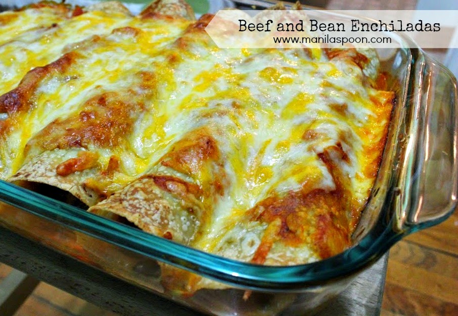 Beef and Bean Enchiladas Manila Spoon