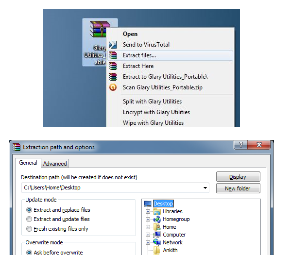 winrar extract multiple files at once