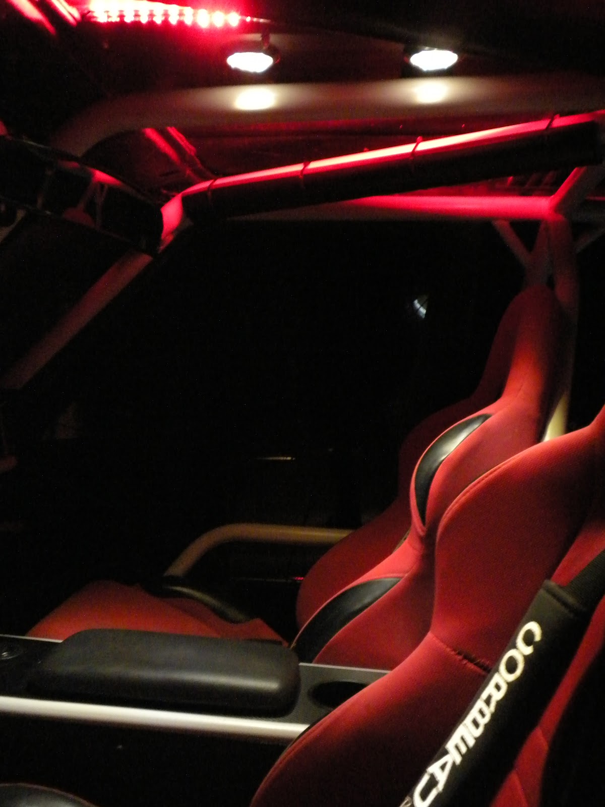 Unavailable for Comment Overhead Console LED lights and Red mood lighting