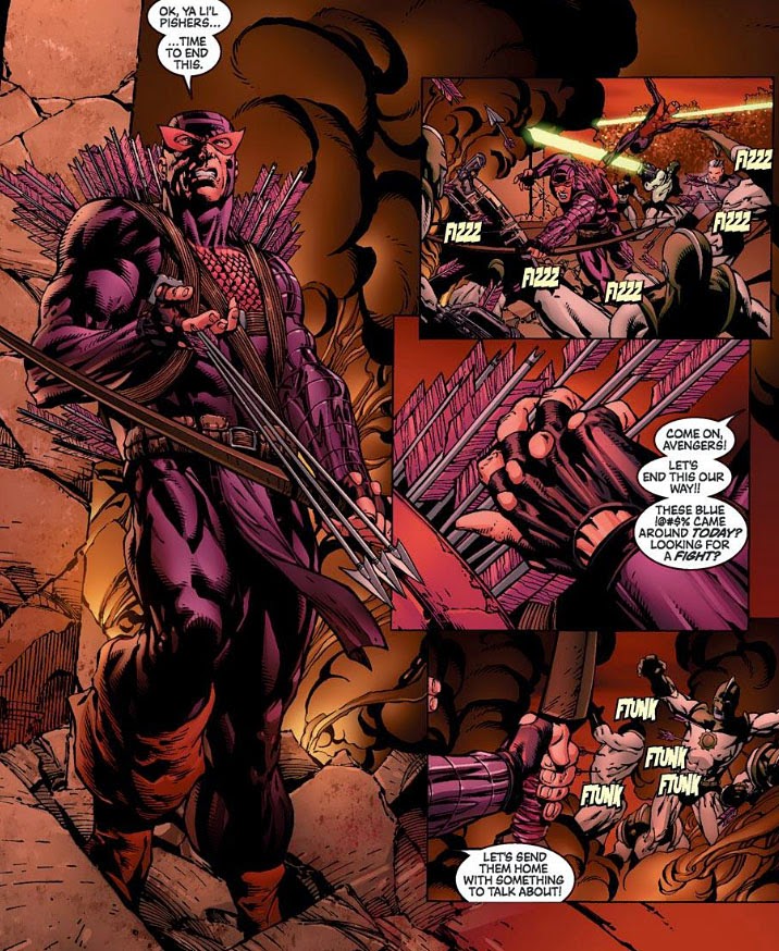 The Peerless Power of Comics! Hawkeye, The MarksmanMarked For Death!