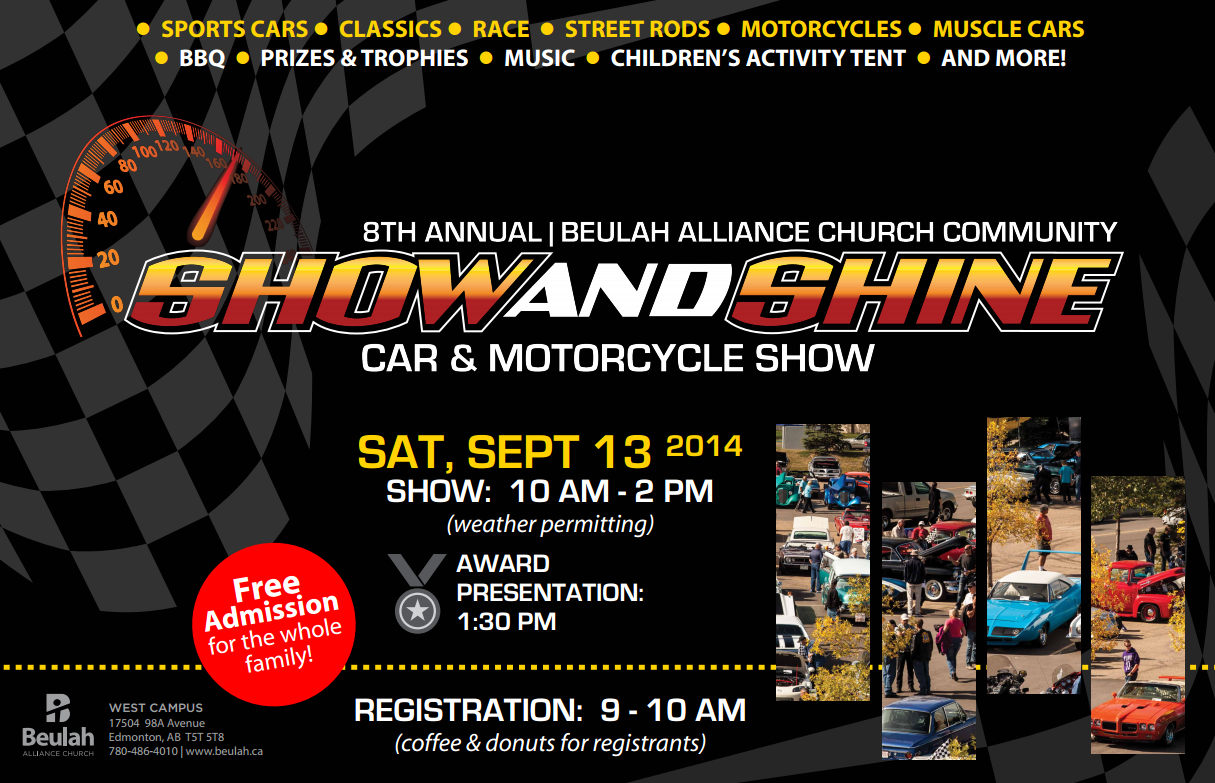 The Edmonton and Area 567 Car Club 8th Annual Beulah Alliance Church